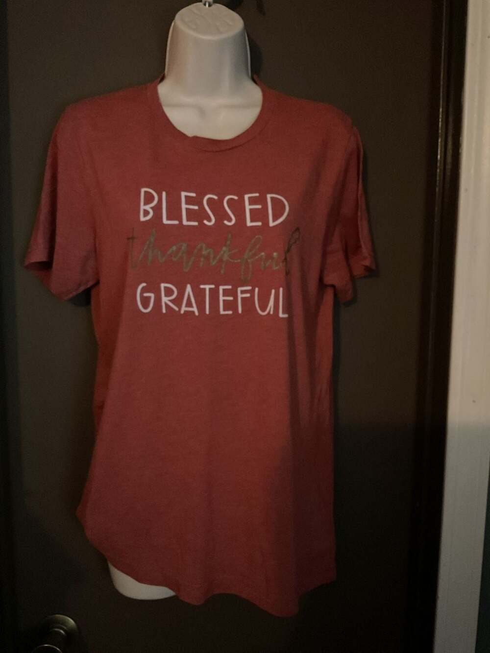 Bella+Canvas Blessed Thankful Grateful Graphic Short Sleeve T-Shirt
